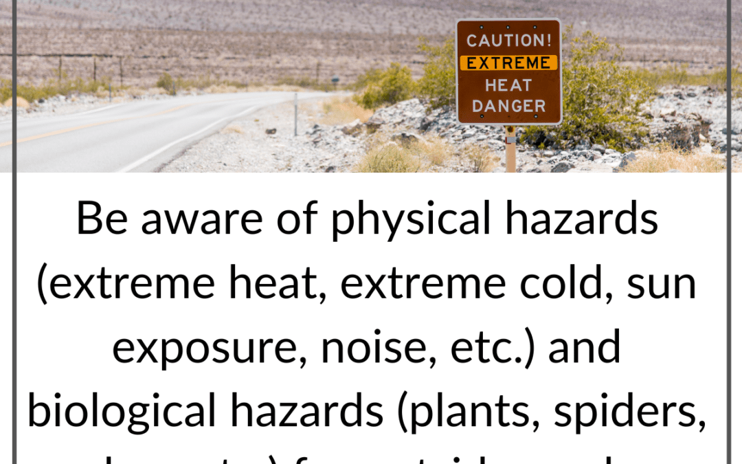 Be Aware of Physical Hazards