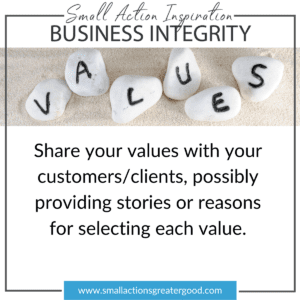 Small Actions Directory - How to Do Good Through Your Small Business 9 Values Sharing