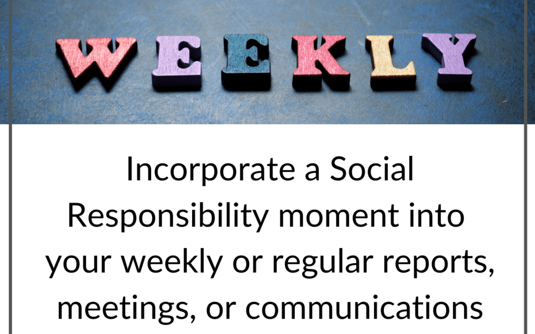 Social Responsibility Moment